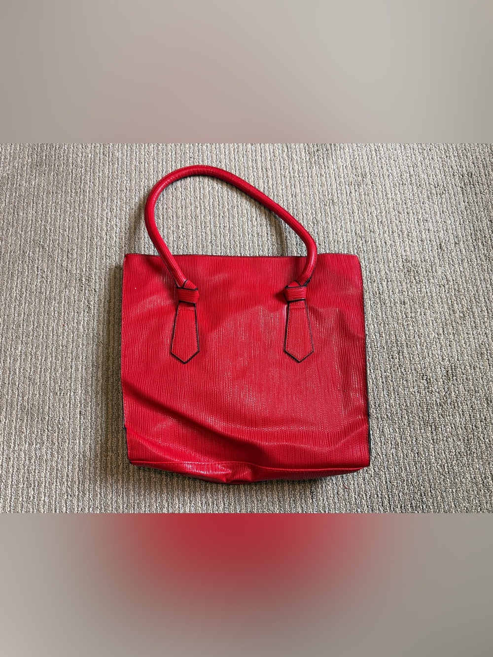 Red Leather Tote